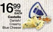 Castello Danish/Creamy Blue Cheese-100gm Each