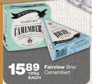 Fairview Brie/Camembert-125gm Each