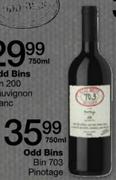 Odd Bins Bin 703 Pinotage-750ml