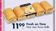 Fresh On Time Mini Jam Swiss Rolls-5's