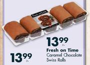 Fresh On Time Caramel Chocolate Swiss Rolls-5's