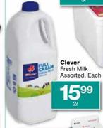 Clover Fresh Milk Assorted-2l Each