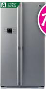 LG Platinum Silver Side By Side Fridge/Freezer-608ltr