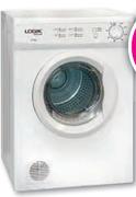 Logik White Front Load Tumble Dryer-6kg