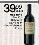 Odd Bins Bin 902 Cabernet Sauvignon/Merlot/Cabernet Franc-750ml