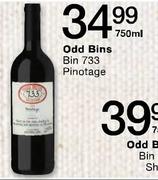 Odd Bins Bin 733 Pinotage-750ml