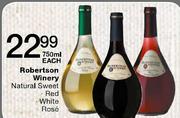 Robertson Winery Natural Sweet Rose-750ml Each