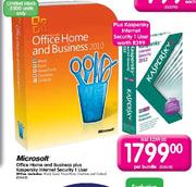 Microsoft Office Home and Business + Kaspersky Internet Security 1 User