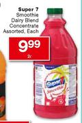 Super 7 Smoothie Dairy Blend Concentrate Assorted-2l Each