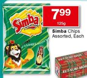 Simba Chips Assorted-125g Each