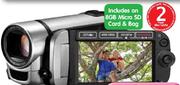 Canon FS406 SD Video Camera Bundle Silver-Per Bundle