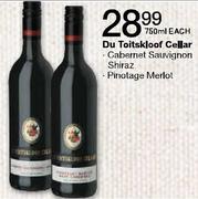 Du Toitskloof Cellar Cabernet Sauvignon Shiraz-750ml Each