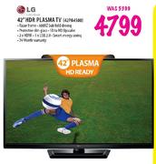 LG 42" HDR Plasma TV(42PA4500)