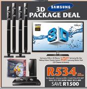 Samsung 109cm,3D Plasma TV+Samsung BluRay Home Theatre System+Samsung Starter Pack(3D Glass&Movies)