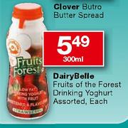 Dairy Belle Fruits Of The Forest Drinking Yoghurt Assorted-300ml Each