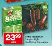 Fry's Vegetarian Banger Style Traditional Sausages-500g