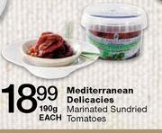 Mediterranean Delicaaies Marinated Sundried Tomatoes-190g Each