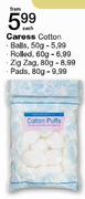 Caress Cotton Pads-80g 