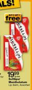 Softlips/Mentholatum Lip Balm Assorted-2g Each