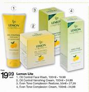 Lemon Lite Oil Control Vanishing Cream-100ml