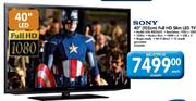Sony 40" (102cm) Full HD Slim LED TV