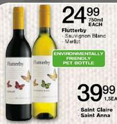 Flutterby Sauvignon Blanc/Merlot-750ml Each