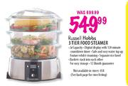Russell Hobbs 3 Tier Food Steamer-3Ltr Cap.