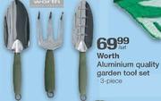 Worth Aluminium Quality Garden Tool Set-3 piece per set