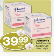 Johnson's Daily Essentials Facial Cream Day/Night-50ml Each