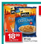 M'Cain Oven/Fry Chips-1kg Each