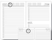 Aro Slimline Diary-Week To View-Each