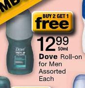 Dove Roll-on For Men - 50ml