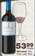 Warwick The First Lady Red-750ml