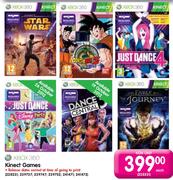 Xbox 360 Kinect Games Each