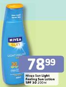 Nivea Sun Light Feeling Sun Lotion(SPF 30)-200ml