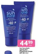 Sun Sure Antiageing Sun Protection Cream(SPF 40)-50ml Each