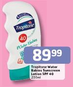 Tropitone Water Babies Sunscreen Lotion(SPF 40)-200ml