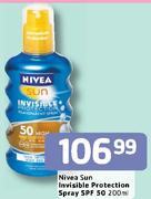 Nivea Sun Invisible Protection Spray(SPF 50)-200ml