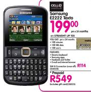 Samsung E2222 Texto