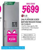 LG Platinum Silver Bottom Freezer Fridge (GR-F429BLCK)-296l