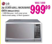 LG Silver Grill Microwave Oven(MH6647SRWS)-26l