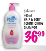Johnsons Hair & Body Conditioning Shampoo - 400ml