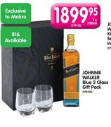 Johnnie Walker Blue 2 Glass Gift Pack-1x750ml