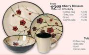 Cherry Blossom Crockery Dinner Plate-Each