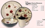 Cherry Blossom Crockery Bowl-Each