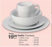Ruffle Crockery Side Plate-Each