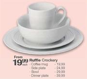 Ruffle Crockery Bowl-Each