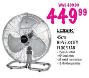 Logik Hi-Velocity Floor Fan-45cm