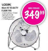 Logik Hi-Velocity Floor Fan-40cm
