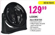 Logik Desk Fan-20cm